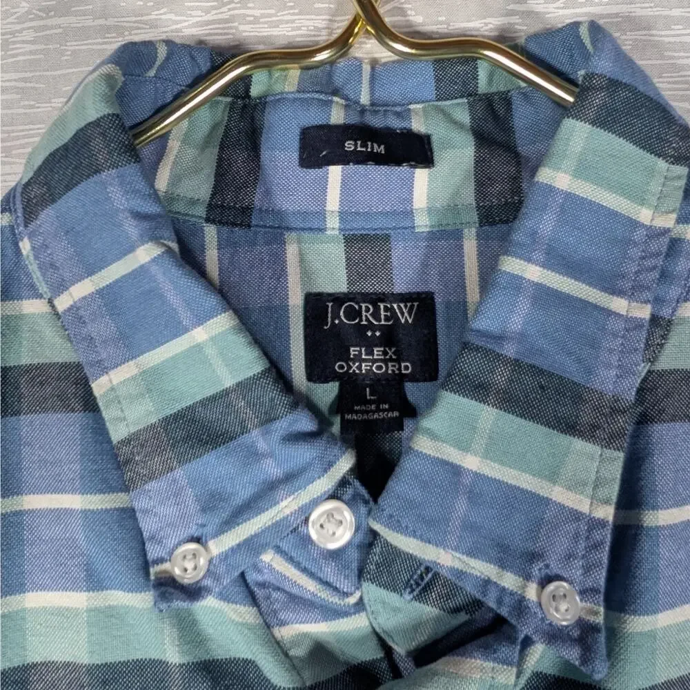 J. Crew Button Up Shirts Mens Large Multicolor Long Sleeve Lot Bundle of 3